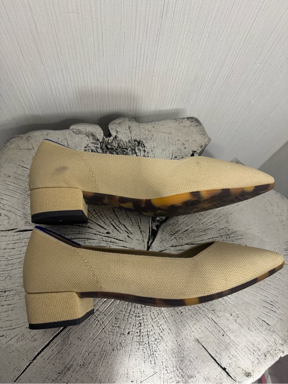Rothy's The High Point Heels. Sand Stone. Size 11. - Picture 3 of 7